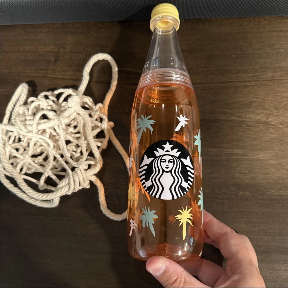 Starbucks 2018 Japan Limited Release refillable bottle w/net carry bag 24.5fl oz